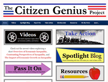 Tablet Screenshot of citizengenius.org